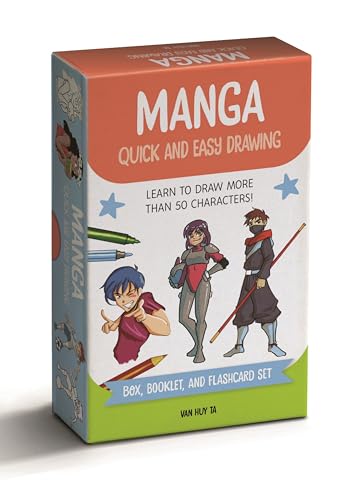 Manga Quick and Easy Drawing Deck: Learn to Draw More than 50 Characters! von David & Charles