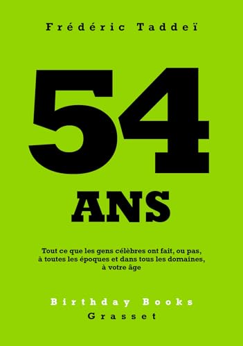 54 ans 54 ans von GRASSET