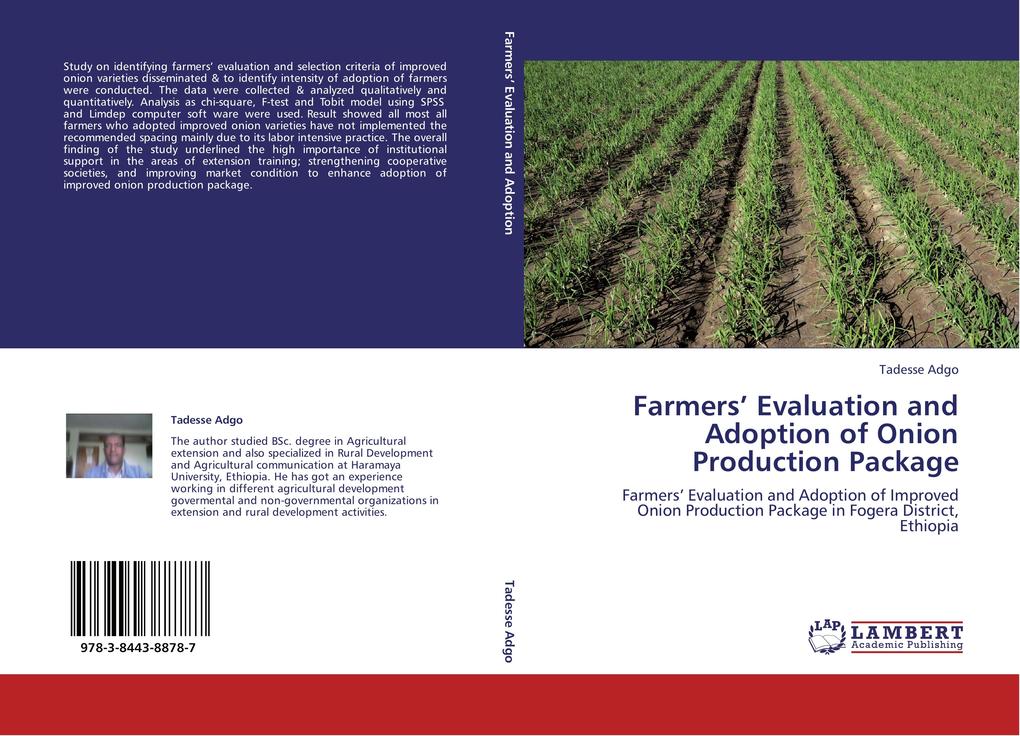 Farmers' Evaluation and Adoption of Onion Production Package von LAP LAMBERT Academic Publishing