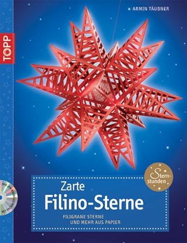 Zarte Filino-Sterne, m. DVD: Filigrane Sterne und mehr aus Papier. Mit perforierten Vorlagenbogen u. Einsteckhüllen