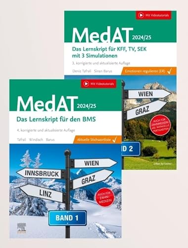 MedAT Kompendium Bd. 1 und 2 2024/2025 für Human- und Zahnmedizin: 2 Lernskripten für den BMS und KFF, TV und SEK (inkl. Videotutorials) MedAT Kompendium Bd. 1 und 2 2024/2025 für Human- und Zahnmedizin: 2 Lernskripten für den BMS und KFF, TV und SEK (inkl. Videotutorials) von Urban & Fischer in Elsevier