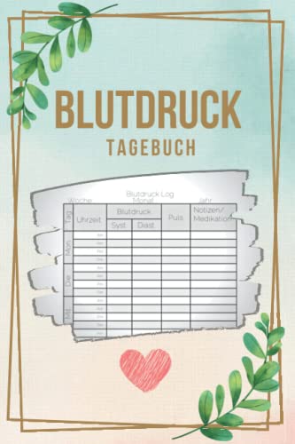 Blutdrucktagebuch: A5 Blutdruckpass für 2 Jahre täglichen Messwerte für senioren frauen und männer von Independently published
