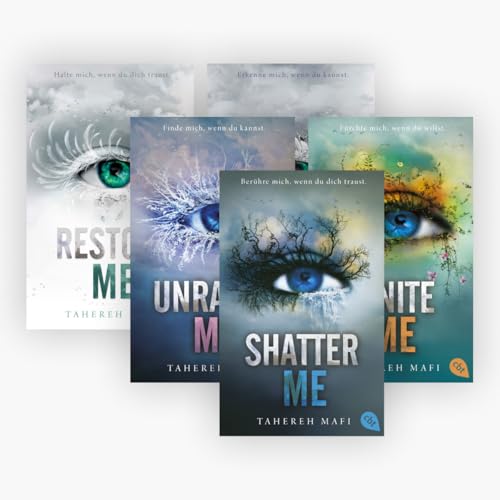 Die Shatter-Me-Reihe Band 1-5 plus 1 exklusives Postkartenset