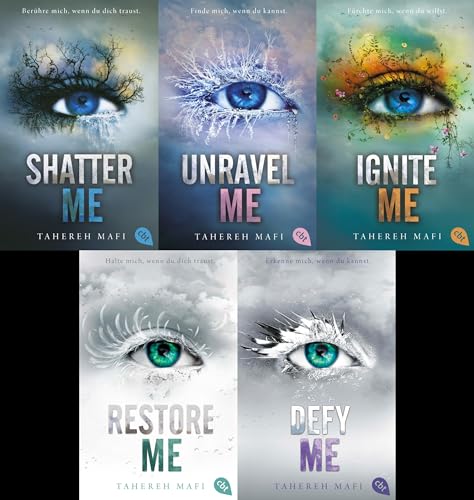 Die Shatter-Me-Reihe Band 1-5 plus 1 exklusives Postkartenset