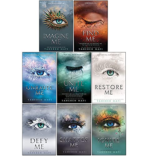 Shatter Me Series 8 Books Collection Set By Tahereh Mafi Restore Me (Imagine Me, Find Me, Unravel Me, Unite Me, Restore Me, Defy Me, Shatter Me, Ignite Me)
