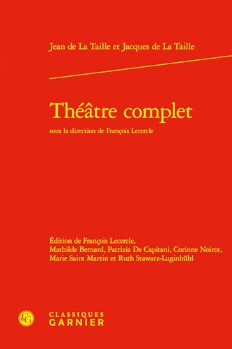 Theatre Complet von Classiques Garnier