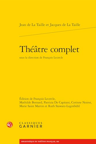Theatre Complet von Classiques Garnier