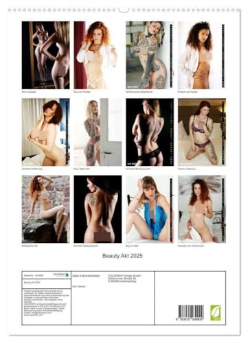 Beauty Akt 2025 (hochwertiger Premium Wandkalender 2025 DIN A2 hoch), Kunstdruck in Hochglanz von CALVENDO