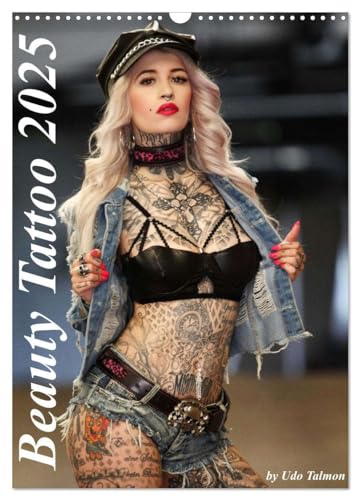 Beauty Tattoo 2025 (Wandkalender 2025 DIN A3 hoch), CALVENDO Monatskalender von CALVENDO