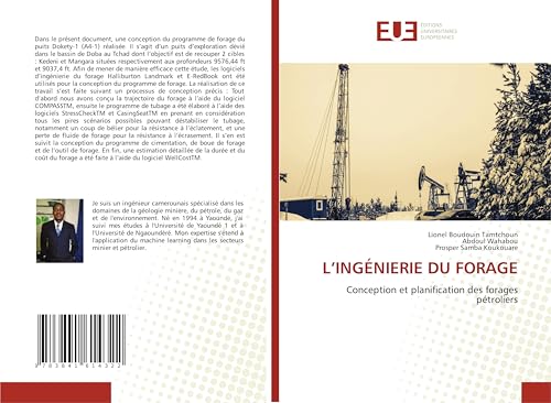 L'INGÉNIERIE DU FORAGE: Conception et planification des forages pétroliers von Fromm Verlag
