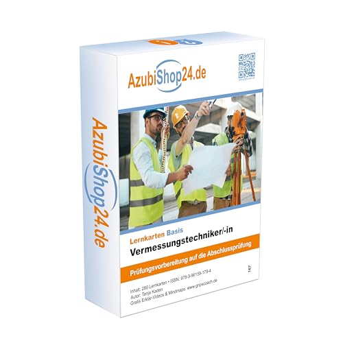 Lernkarten Vermessungstechniker Prüfung Prüfungsvorbereitung: Prüfung Ausbildung Lernkarten Vermessungstechniker Prüfung Prüfungsvorbereitung: Prüfung Ausbildung