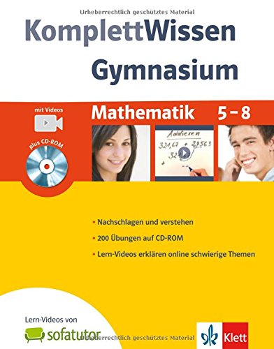 KomplettWissen Gymnasium. Mathematik 5.-8. Klasse. Mit CD-ROM