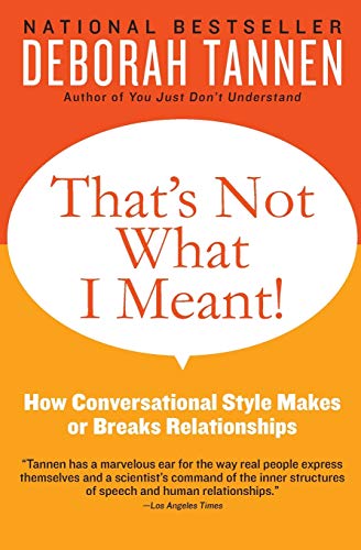 That's Not What I Meant!: How Conversational Style Makes or Breaks Relationships