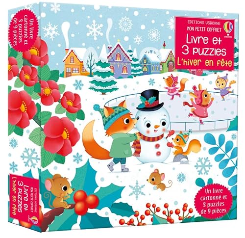 L'hiver en fête - Mon petit coffret Livre et 3 puzzles: Avec 1 livre cartonné et 3 puzzles de 9 pièces L'hiver en fête - Mon petit coffret Livre et 3 puzzles: Avec 1 livre cartonné et 3 puzzles de 9 pièces von Usborne
