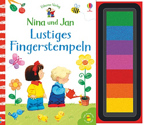 Nina und Jan - Lustiges Fingerstempeln: Finde die gelbe Ente auf jeder Seite! (Nina-und-Jan-Reihe) von Usborne