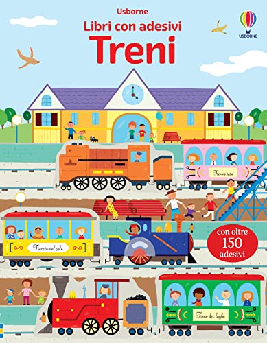 Treni. Con adesivi. Ediz. a colori (Libri con adesivi. A partire da 3 anni) von Usborne