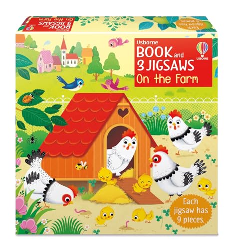 Usborne Book and 3 Jigsaws: Farm: 1