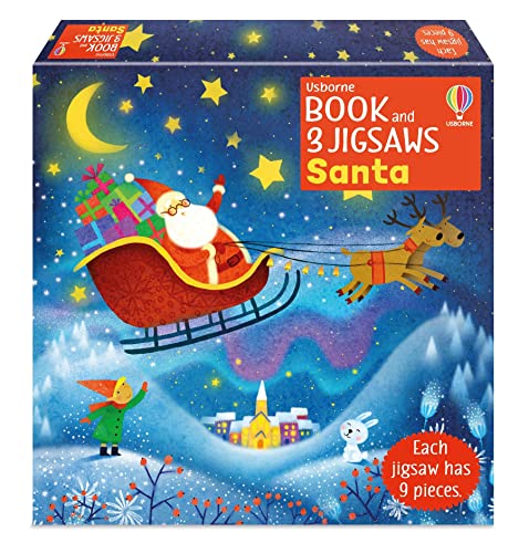 Usborne Book and 3 Jigsaws: Santa von Usborne GB