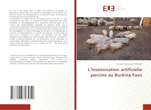 L¿insémination artificielle porcine au Burkina Faso: DE von Éditions universitaires européennes
