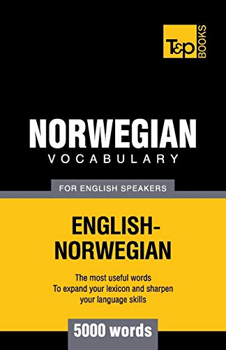 Norwegian vocabulary for English speakers - 5000 words (American English Collection, Band 219) von T&p Books