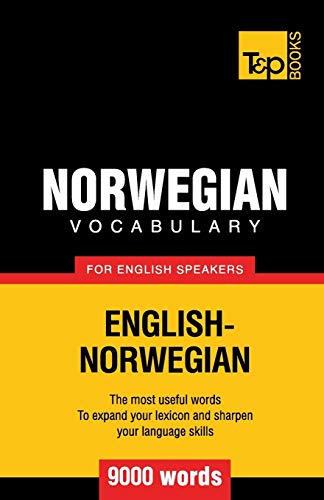 Norwegian vocabulary for English speakers - 9000 words (American English Collection, Band 221) von T&p Books