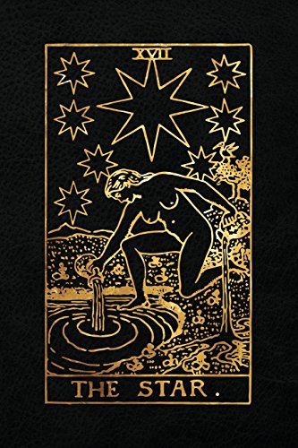 The Star: 120 blank pages, The Star Tarot Card Notebook - Black and Gold - Sketchbook, Journal, Diary (Tarot Card Notebooks)