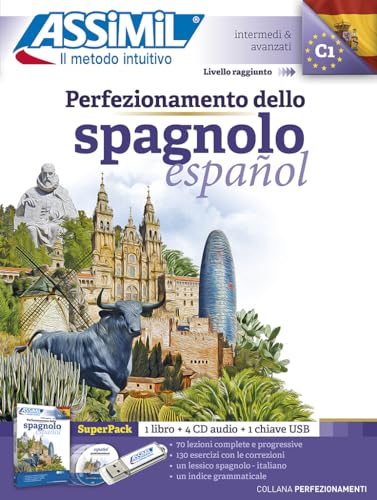 Perfezionamento Dello Spagnolo Superpack: Méthode d'apprentissage d'espagnol niveau confirmé pour Italiens (Perfezionamenti) von Assimil