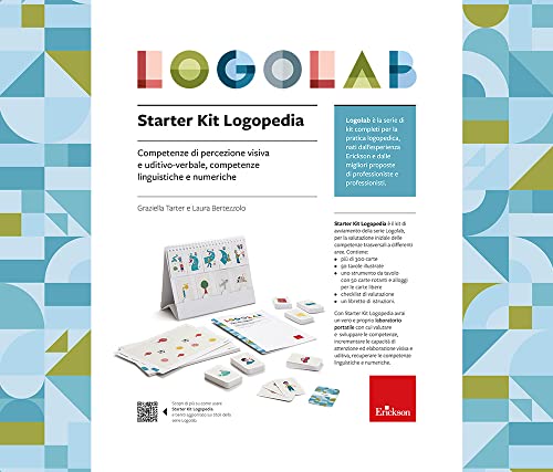 Logolab. Starter kit logopedia. Competenze di percezione visiva e uditivo-verbale, competenze linguistiche e numeriche. Con 50 tavole illustrate. Con 370 Carte (Strumenti)
