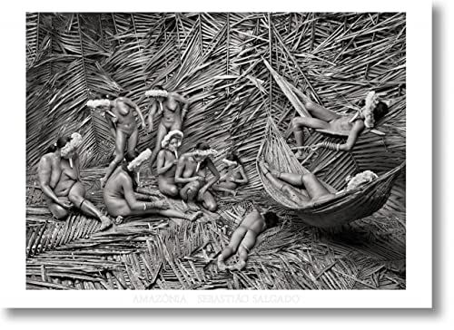 Sebastiao Salgado. Amazonia. Poster 'Zo'e Women'