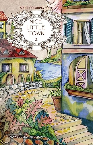 Adult coloring book: Nice Little Town von CREATESPACE