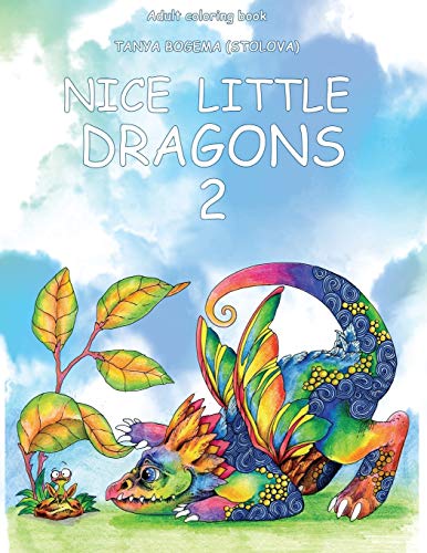 Nice Little Dragons: Adult Coloring Book (Coloring pages for relaxation, Stress Relieving Coloring Book)