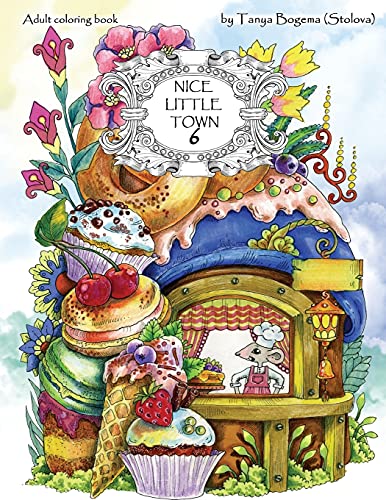 Nice Little Town: Adult Coloring Book (Stress Relieving Coloring Pages, Coloring Book for Relaxation) von CreateSpace Independent Publishing Platform