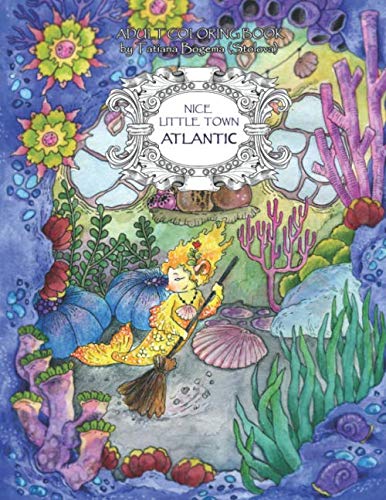 Nice Little Town: Atlantic: Adult Coloring Book (Stress Relieving Coloring Pages, Coloring Book for Relaxation) von Independently published