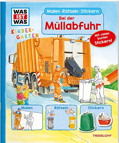 WAS IST WAS Kindergarten Malen Rätseln Stickern Bei der Müllabfuhr: Malen, Rätseln, Stickern WAS IST WAS Kindergarten Malen Rätseln Stickern Bei der Müllabfuhr: Malen, Rätseln, Stickern