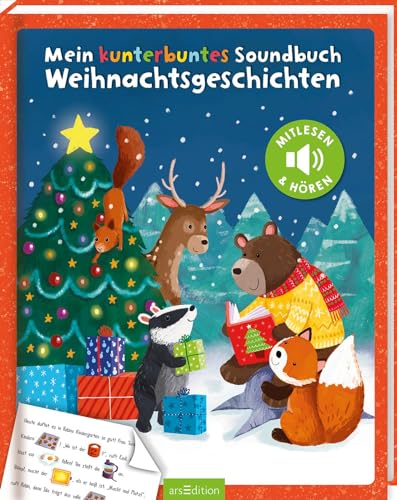 Mein kunterbuntes Soundbuch – Weihnachtsgeschichten: Mitlesen und Hören | Hochwertiges Vorlesesoundbuch zum Mitlesen mit dazugehörigen Sounds für Kinder ab 24 Monaten von Ars Edition