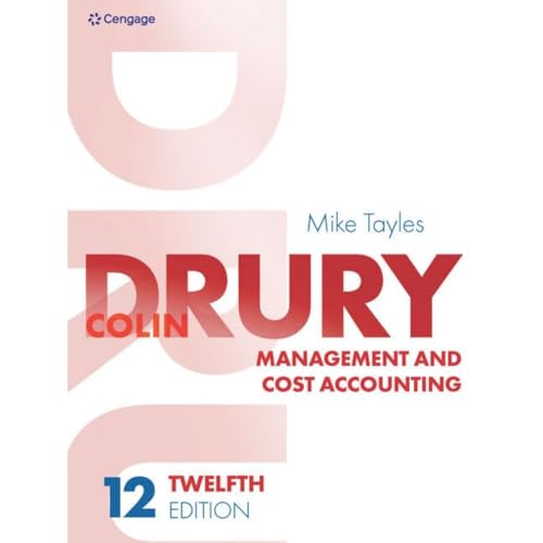 Management and Cost Accounting von Cengage Learning EMEA