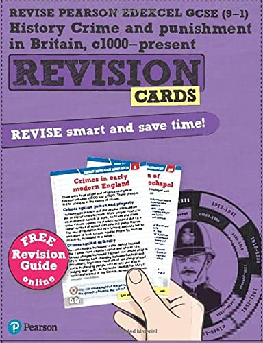 Revise Edexcel GCSE (9-1) History: Crime and punishment in Britain Revision Cards: with free online Revision Guide and Workbook (Revise Edexcel GCSE History 16) von Pearson Education Limited