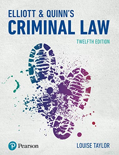 Elliott & Quinn's Criminal Law von Pearson