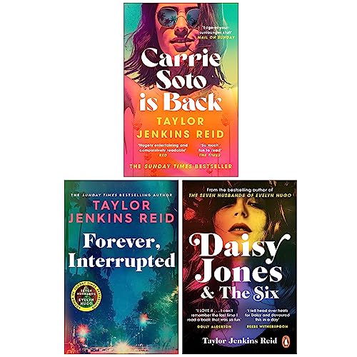 Taylor Jenkins Reid Collection 3 Books Set (Carrie Soto Is Back, Forever Interrupted, Daisy Jones and The Six)