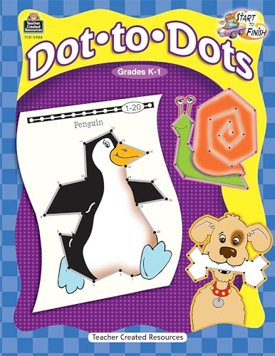 Start to Finish: Dot-to-Dots Grd K-1: Dot-to-Dots Grd K-1 von Teacher Created Resources