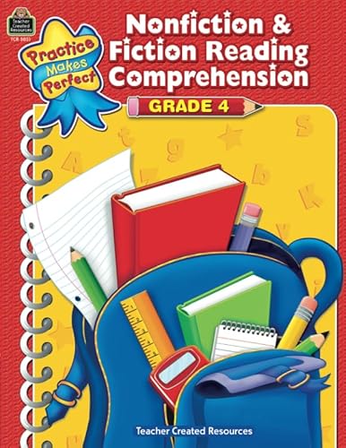 Nonfiction & Fiction Reading Comprehension Grade 4 (Practice Makes Perfect) von Teacher Created Resources