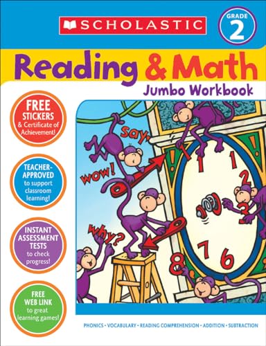 Scholastic Reading & Math Jumbo Workbook Grade 2