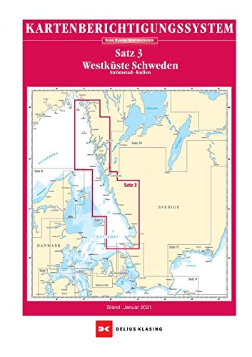 Berichtigung Sportbootkarten Satz 3: Westküste Schweden (Ausgabe 2022): Strömstad bis Kullen von Delius Klasing Vlg GmbH
