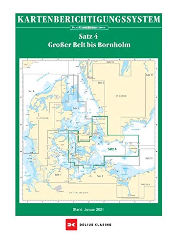 Berichtigung Sportbootkarten Satz 4: Großer Belt bis Bornholm (Ausgabe 2022) von Delius Klasing Vlg GmbH