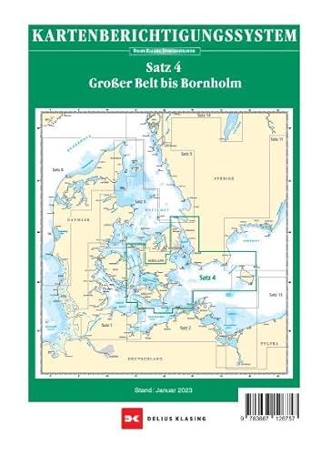 Berichtigung Sportbootkarten Satz 4: Großer Belt bis Bornholm (Ausgabe 2023) von Delius Klasing Verlag