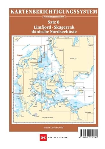 Berichtigung Sportbootkarten Satz 6: Limfjord - Skagerrak - Dänische Nordseeküste (Ausgabe 2023) von Delius Klasing Verlag