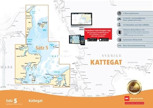 Sportbootkarten Satz 5: Kattegat (Ausgabe 2023)
