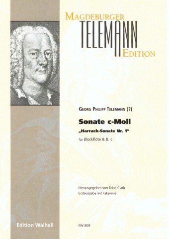 Sonate c-Moll : für Blockflöte und bc Partitur und Stimmen