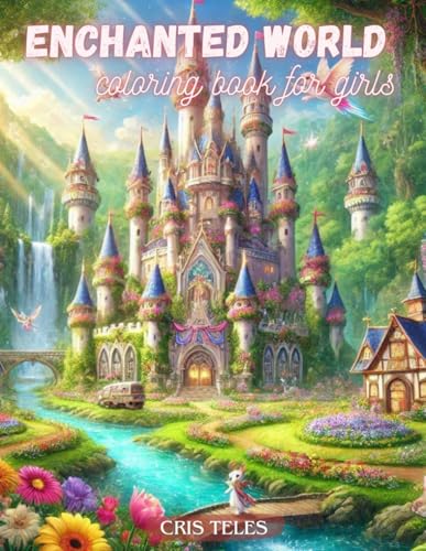 Enchanted world - coloring book for girls: Coloring book for girls who dream of the enchanted world von Independently published