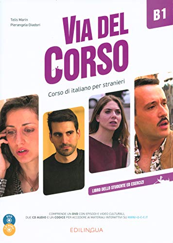 Via del Corso B1, m. DVD + Audio-CDs: Corso di italiano per stranieri